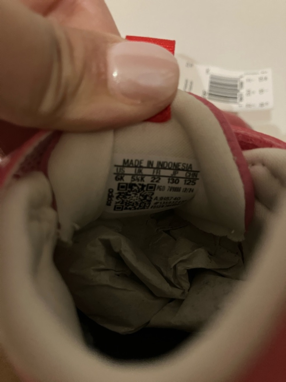 New ADIDAS X DISNEY Pink and White Kids' Minnie Mouse Velcro Athletic Sneakers - Picture 8 of 12